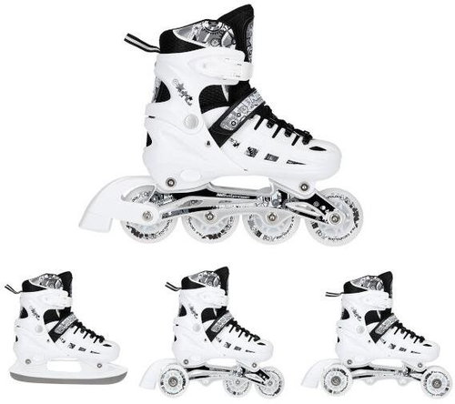 NILS EXTREME Winter skates 4in1 NH 10905 M (35-38) white - Roller Skates - Main image