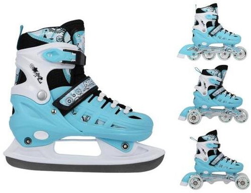 NILS EXTREME Winter skates 4in1NH10905 M (35-38) mint - 2-in-1 Skates - Main image