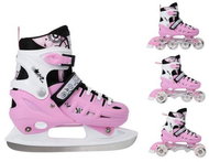 NILS EXTREME Winter skates 4in1 NH10905 S (31-34) pink - Roller Skates