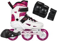 Powerslide Phuzion Universe Pink + Chrániče ONE Basic Kids, 29-32 - Roller Skates