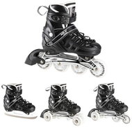 NILS EXTREME Skates 4in1 NH10905.2 M (35-38) black - Roller Skates