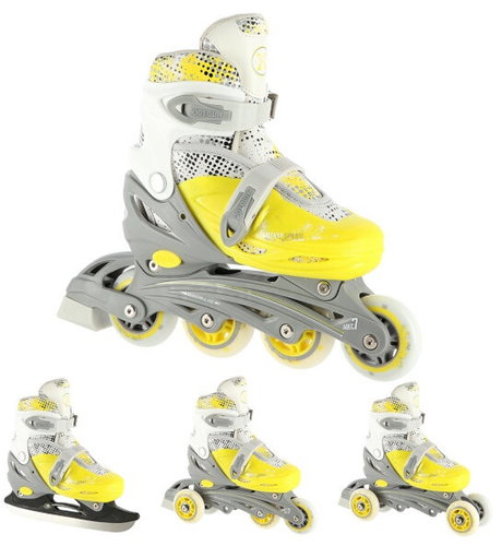 Nils Extreme NH18331 4 v 1 žluté S - Roller Skates - Main image
