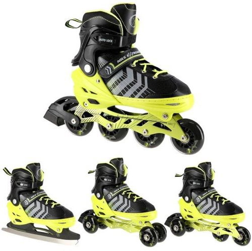 NILS EXTREME Skates 4in1 NH18192 S (29-33) green - Roller Skates - Main image