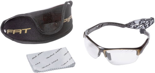 Fat Pipe Safety Glasses JR., gold - Floorball Goggles - Main image