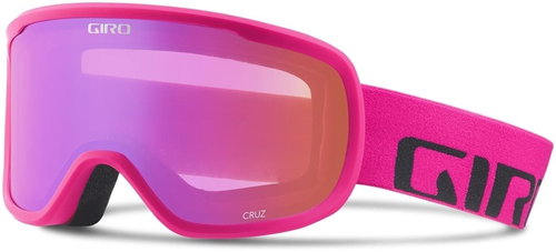 GIRO Cruz Bright Pink Wordmark Amber Pink - Ski Goggles - Main image