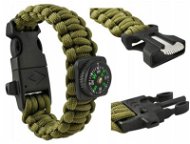 ISO 6063 Survival bracelet with compass green - Compass