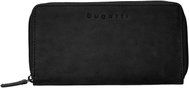 Bugatti Luca long Wallet with zipper, black - Wallet