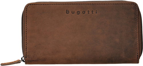 Bugatti Luca long Wallet with zipper, brown - Wallet - Main image