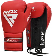 RDX Lace-up training gloves Apex red - Boxing Gloves