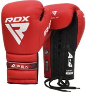 RDX Lace-up Training Gloves Apex Red 16 oz - Boxing Gloves