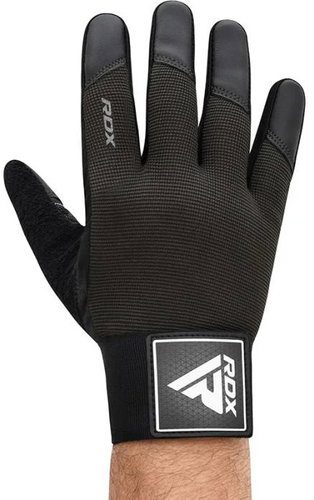 RDX Weightlifting gloves T2 with full fingers, black L - Workout Gloves - Main image