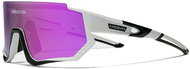 Kingseven Cycling goggles LS910 White - black / glass purple C04 - Cycling Glasses