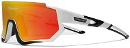 Kingseven Cyklistické brýle LS910 Bílo – černé / sklo červené C13 - Cycling Glasses