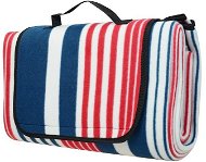 Calter Family Picnic, Striped Blue and Red - Picnic Blanket