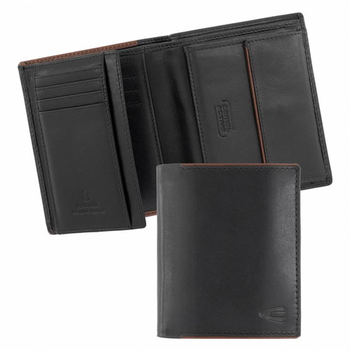 Camel active Men's leather Cruise high rise black - Wallet - Main image