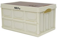 NIlS CAMP Foldable 2 in 1 container NCB4007 with wooden lid 50 l - Storage Box