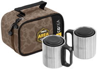 Delphin Coffee/tea set Cotea, brown - Travel Kit