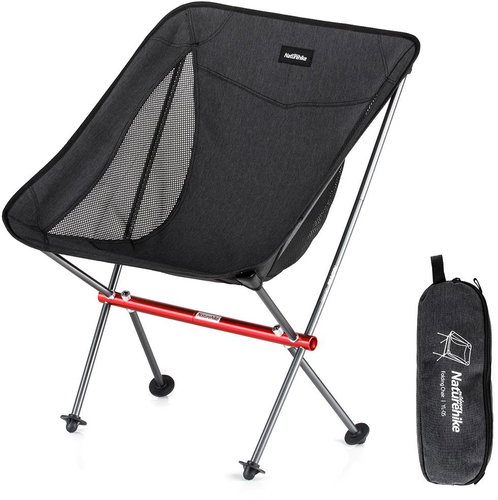 Naturehike 600D nylon camping chair black - Camping Armchair - Main image