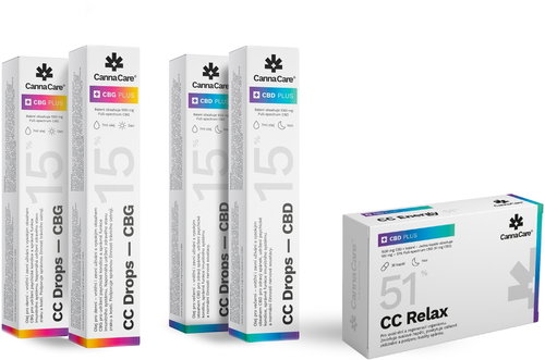 CannaCare XXL set (2x CBD/CBG 15%, Relax capsules) - CBD - Main image
