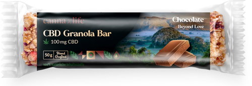 Cannaxlife CBD granola bar with chocolate flavour 100 mg - CBD - Main image