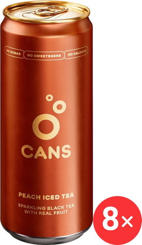 CANS Ledový čaj broskev, 8 x 330 ml - Iced Tea - Main image