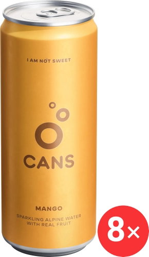 CANS with Mango Flavour, 8×330ml - Flavoured Water - Main image