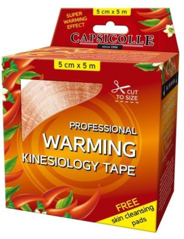 Capsicolle Warming Kinesiology Tape 5cm × 5m 1pc Main image Capsicolle Warming Kinesiology Tape 5cm × 5m 1pc - Tape - Main image