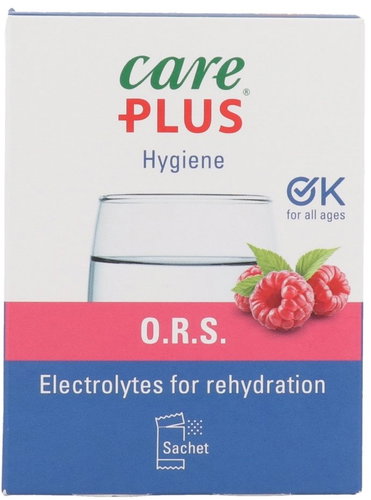 Care Plus ORS drink, 10 sachets, raspberry - Electrolytes - Main image