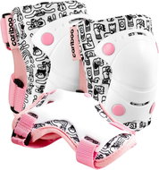 Cariboo Sada 3 dětských chráničů Jump, vel. M, růžovo-bílé - Chrániče