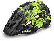 R2 WHEELIE ATH23F Black / Yellow Size M - Bike Helmet