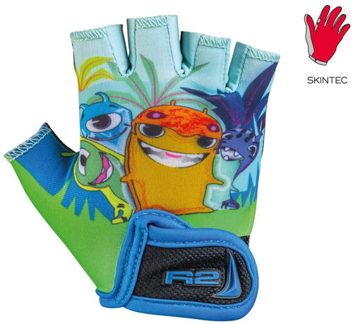 R2 Wax green, blue ATR08A12/4Y - Cycling Gloves - Main image