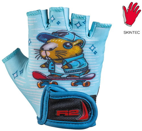R2 Wax blue, brown ATR08A13/3Y - Cycling Gloves - Main image