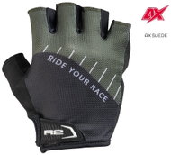 R2 Vouk black, khaki green ATR19X/XL - Cycling Gloves