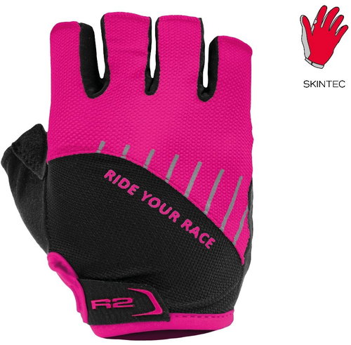R2 Hoppy pink, black ATR48C/6Y - Cycling Gloves - Main image