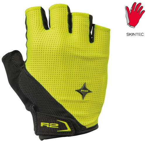 R2 Ribbon 2.0 black, neon yellow ATR54B/M - Cycling Gloves - Main image