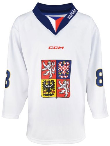 CCM National jersey without ads white Pastrňák, Senior, XL - Jersey - Main image