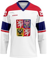 CCM Olympic jersey without ads white Pastrňák L - Jersey