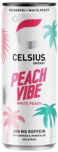 Celsius Peach Vibe - Peach - 355 ml - Sports Drink - Main image