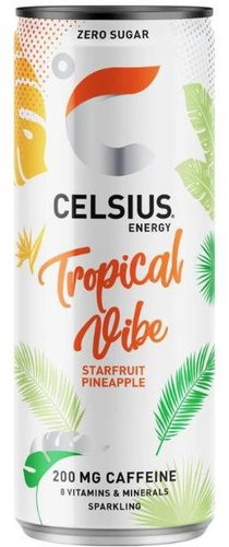 Celsius Tropical Vibe - Ananas Karambola - 355 ml - Sports Drink - Main image