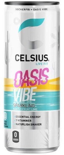 Celsius Oasis Vibe - Lime / Cactus - 355ml - Sports Drink - Main image