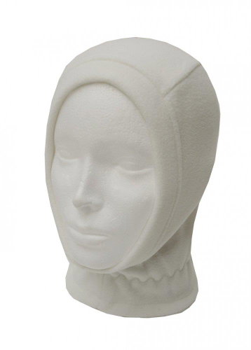 Mess Kids fleece hood Mini CP840 white 4 years - Mask - Main image