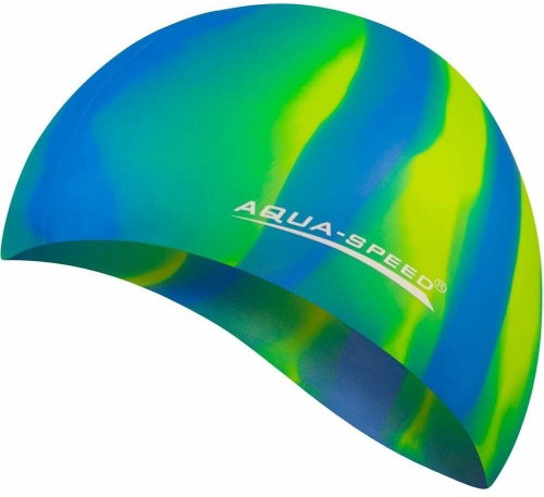 Swimming cap BUNT 58 blue/green/yellow - Bathing Cap - Main image