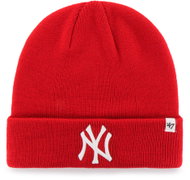 47 Brand men's New York Yankees MLB Raised '47 Cuff Knit winter hat – red - Winter Hat
