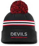 Fanatics New Jersey Devils NHL Authentic Pro women's cuffed pom beanie - Winter Hat