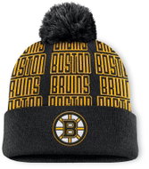 Fanatics Men's Boston Bruins NHL Fundamental Empty Net Cuffed Knit Hat with Pom, Black - Winter Hat