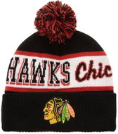 Mitchell & Ness Chicago Blackhawks NHL Block Sweep Pom Knit men's winter hat - Winter Hat