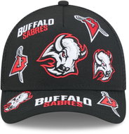 New Era Buffalo Sabres NHL 9FORTY M-Crown A-Frame Trucker All Over men's cap black - Baseball Cap