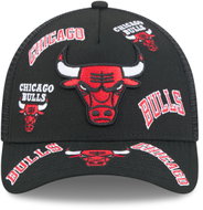 New Era Men's Chicago Bulls NBA 9FORTY M-Crown A-Frame Trucker All Over cap black - Baseball Cap