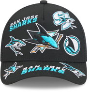 New Era San Jose Sharks NHL 9FORTY M-Crown A-Frame Trucker All Over men's cap - Baseball Cap