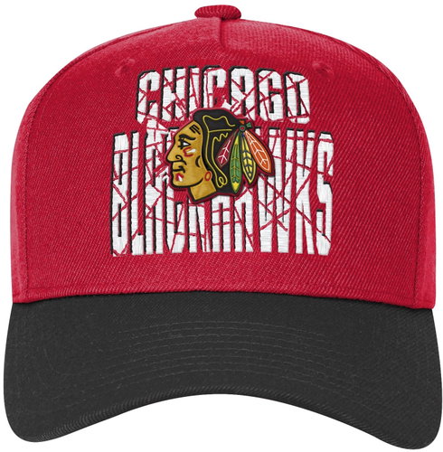Outerstuff Chicago Blackhawks NHL Icebound Pro Crown kids' cap - Baseball Cap - Main image